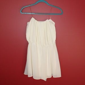 Windsor Cream Strapless Romper